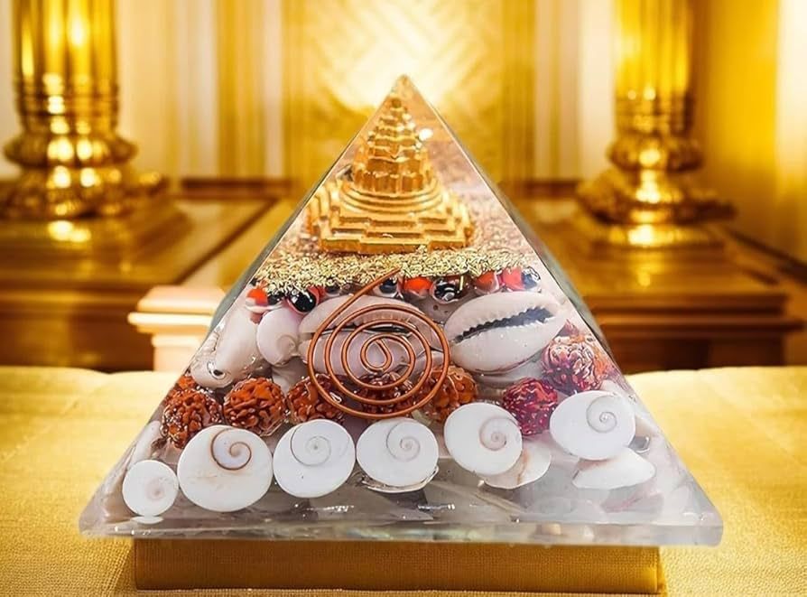 Golden Lakshmi Money Magnet Pyramid