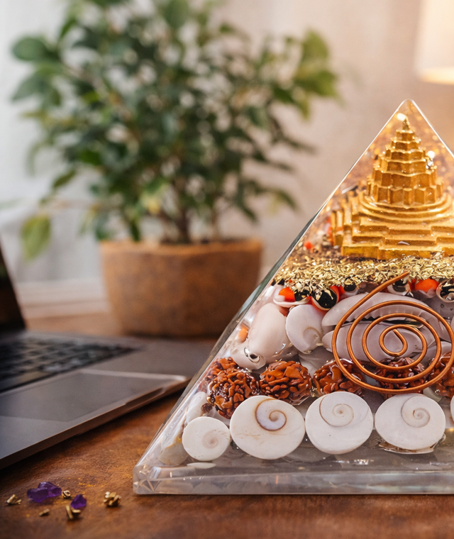 Golden Lakshmi Money Magnet Pyramid