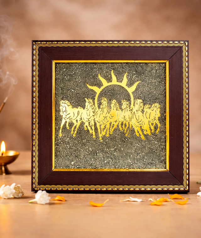7 Horses Pyrite Frame