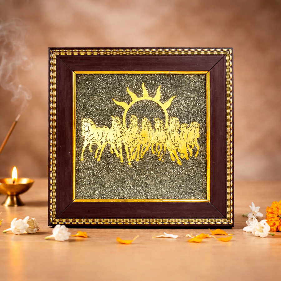 7 Horses Pyrite Frame