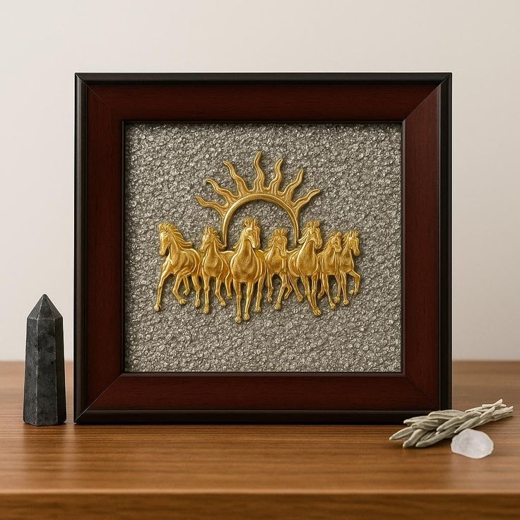 7 Horses Pyrite Frame