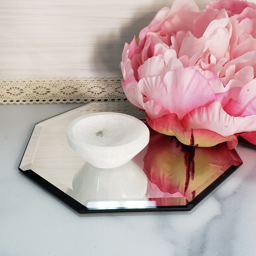 Selenite Cut Bowl